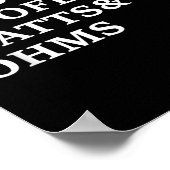 B und Woofers Car Audio Funny T Shirt Poster (Ecke)