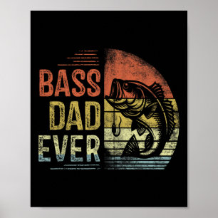 B Vater Ever Fischen Geschenke Vater Geburtstag Vi Poster