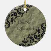 B - Vintages Monogramm Keramikornament (Hinten)