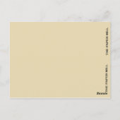 B-Vintages Monogramm-Lesezeichen Postkarte (Rückseite)