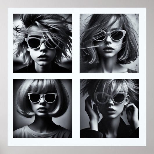 B&W AI POSTER GIRLS (Vorne)