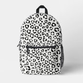 B&W Animal Print Sherpa Blanket Bedruckter Rucksack (Vorderseite)