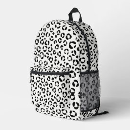 B&W Animal Print Sherpa Blanket Bedruckter Rucksack