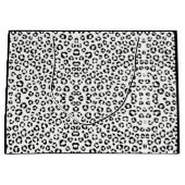 B&W Animal Print Sherpa Blanket Große Geschenktüte (Vorderseite)