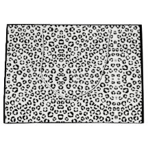 B&W Animal Print Sherpa Blanket