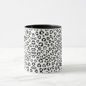 B&W Animal Print Sherpa Blanket Tasse (Zentrum)