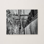 B&W-Anlegesteg im Morgengrauen, Kalifornien Puzzle (Horizontal)