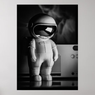 B&W Astro Buddy Poster