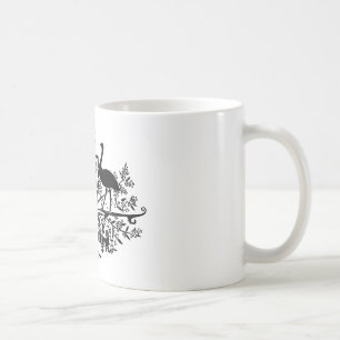 B/W Australien Wappen Kaffeetasse