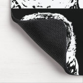 B/W Barred Owl Pop Art Mousepad (Ecke)