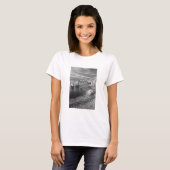 B&W Beach Coast, Kalifornien T-Shirt (Vorne ganz)