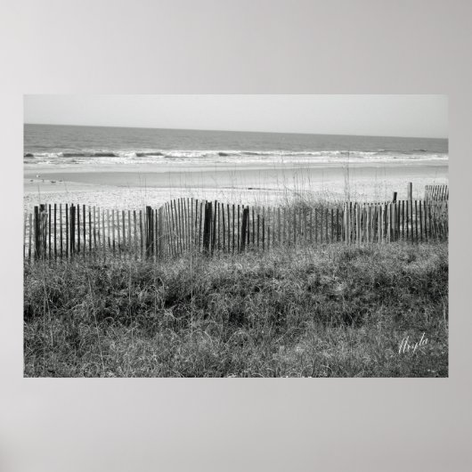 B&W Beach Poster (Vorne)