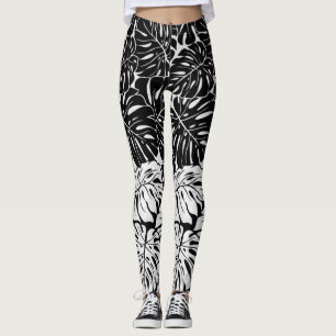 B&W belaubte Leggings
