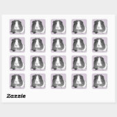 B&W 'Betty' Guinea Pig Stickers (Blatt)