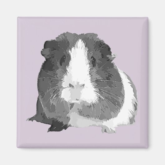 B&W "Betty" Guinea Schweinefleisch Kühlschrankmagn Magnet (Vorne)