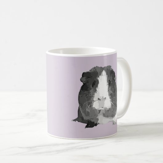 B&W "Betty" Meerschweinchen-Tasse Kaffeetasse (VorderseiteRechts)