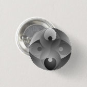 B/W Bilanz von Kenneth Yoncich Button (Vorne & Hinten)
