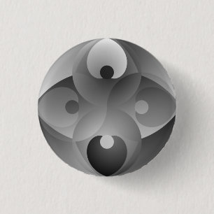 B/W Bilanz von Kenneth Yoncich Button