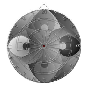 B/W Bilanz von Kenneth Yoncich Dartscheibe