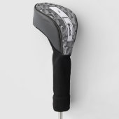 B/W Bilanz von Kenneth Yoncich Golf Headcover (angewinkelt)