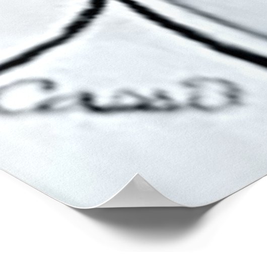 B&W-Blume Poster (Ecke)