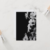 B&W Blumen Karte (Vorderseite/Rückseite Beispiel)