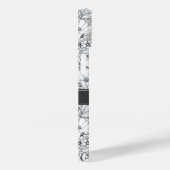 B&W Blumengarten Rose Muster Case-Mate iPhone Hülle (Rückseite / Rechts)