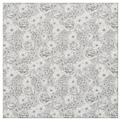 B&W Blumengarten Rose Muster Stoff (Muster)