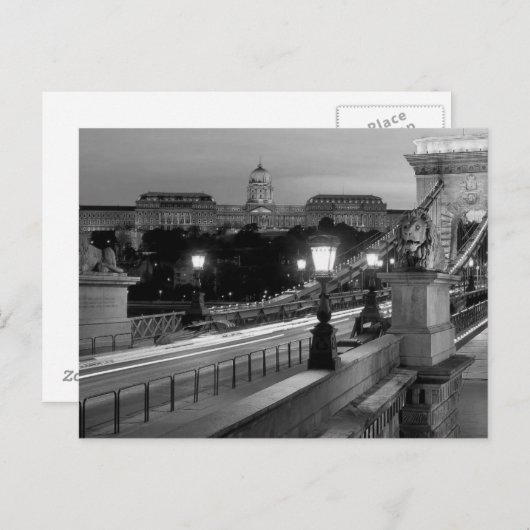 B&W Budapest Postkarte (Vorne/Hinten)