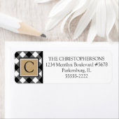 B&W Buffalo Karo Kariert und Kraft Paper Monogram (Insitu)