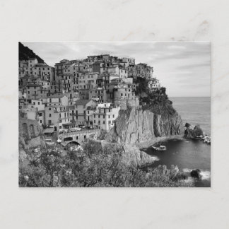 B&W Cinque Terre Postkarte