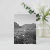 B&W Como Lake Postkarte (Stehend Vorderseite)