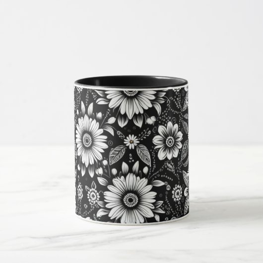 B&W Daisy Dose Tasse (Zentrum)