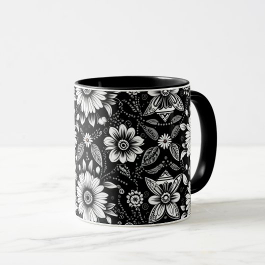 B&W Daisy Dose Tasse (VorderseiteRechts)