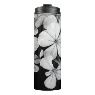B&W Elegante Blume Thermosbecher