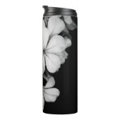 B&W Elegante Blume Thermosbecher (Nach rechts gedreht)