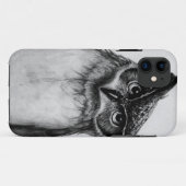 B&W Eule Case-Mate iPhone Hülle (Rückseite (Horizontal))