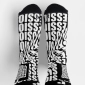 B&W FARBENDISIGN AUF Crew Socks Socken (Oben)