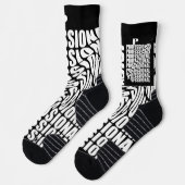 B&W FARBENDISIGN AUF Crew Socks Socken (Links)