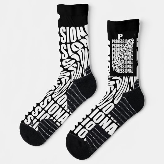 B&W FARBENDISIGN AUF Crew Socks Socken (Links)