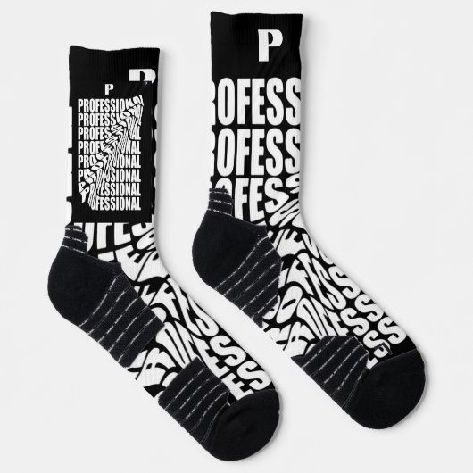 B&W FARBENDISIGN AUF Crew Socks Socken (Rechts)