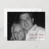 b&w fav ankündigungspostkarte (Vorne/Hinten)