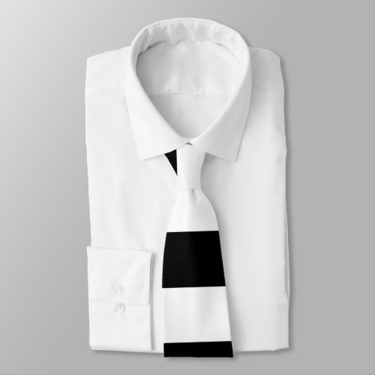 B&W fette Streifen - Deathrock Hals-Krawatten Krawatte (Gebunden)