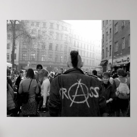 B & W Fine Art Fotograf Berlin Punk Poster (Vorne)