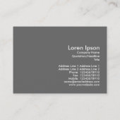 B&W Floral Visitenkarte (Rückseite)