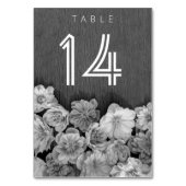 B & W Garden Hellebore Tischnummer (Rückseite)