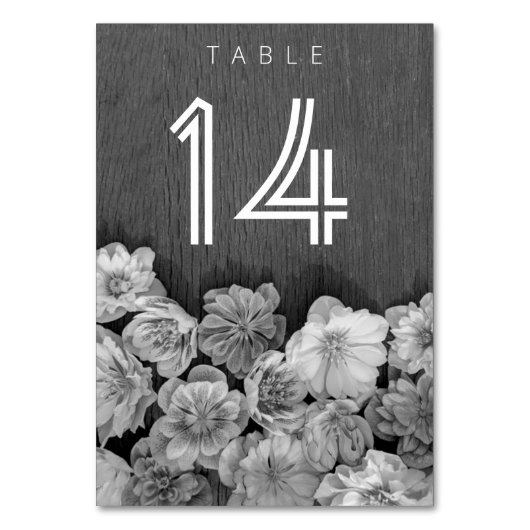 B & W Garden Hellebore Tischnummer (Vorderseite)