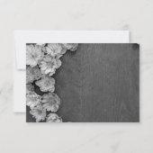 B & W Garden Hellebore Wood RSVP Card Karte (Rückseite)