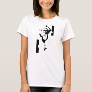 B&W Geo der T - Shirt der Entwurfs-Frauen