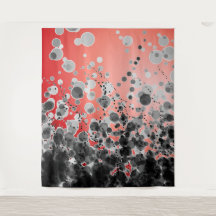 B&W Gepunktet2 Red - Tapestry